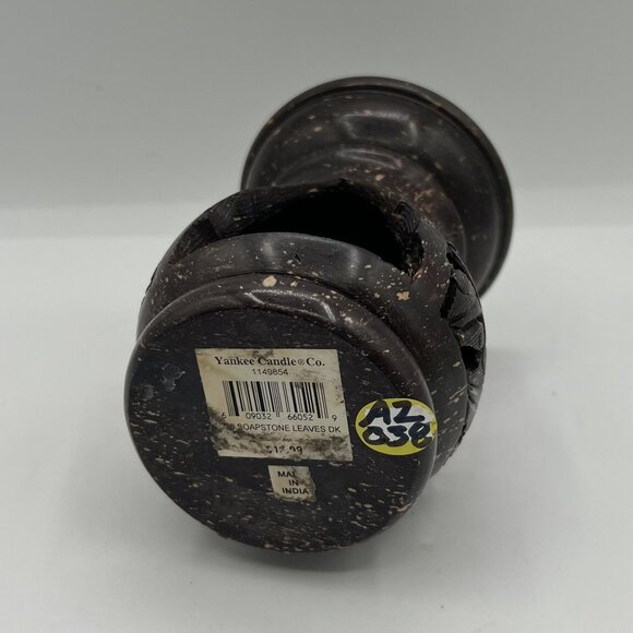 Yankee Candle Carved Soapstone 5" Oil Warmer Tea light Wax tart melts Rustic Art - Picture 14 of 14